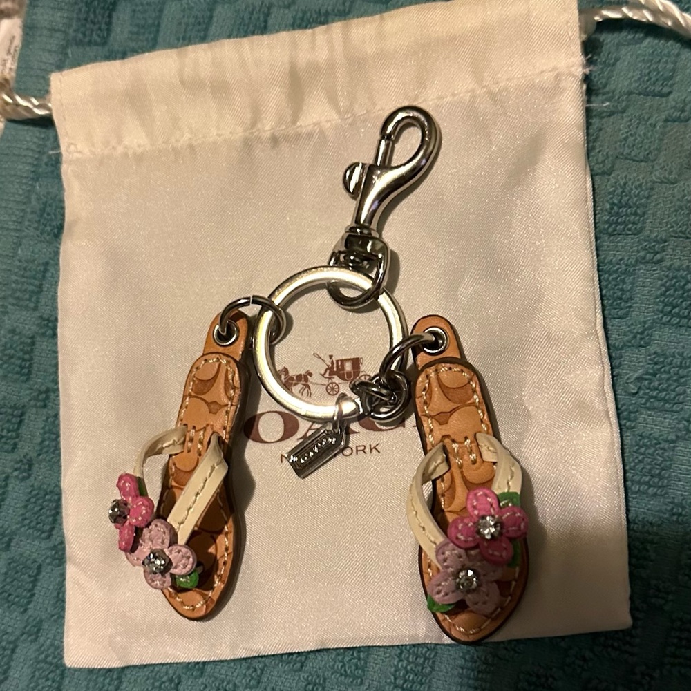 Coach Floral Sandal Keychain - Picture 3 of 10
